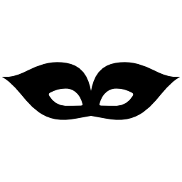 カーニバル黒エレガントな目マスク無料アイコン