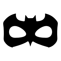 カーニバルブラック男性マスク図形無料アイコン