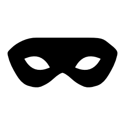 男性無料アイコン黒カーニバルマスク