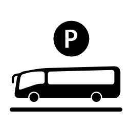 バス駐車場サイン無料アイコン