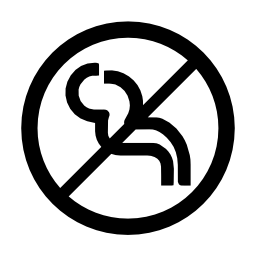 喫煙禁止円形信号無料アイコン