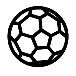 サッカーボールの概要無料アイコン