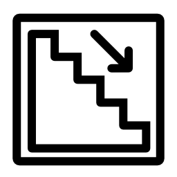 階段シンボル無料アイコン