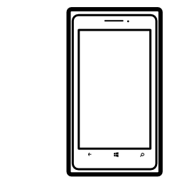 携帯電話モデルの概要人気ノキアLumia無料アイコン