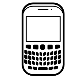 携帯電話の人気モデルのブラックベリーのカーブ無料アイコン