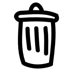ゴミ箱が描かれたシンボル無料のアイコンを渡すことができます。