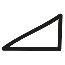 三角形手描画図形概要無料アイコン