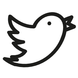 Twitterの手描き下ろしロゴ無料アイコン