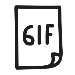 Gif画像ファイル手描き下ろし概要無料アイコン