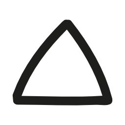 矢印の三角形手描き下ろし概要無料アイコン