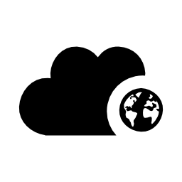 クラウドの世界シンボル無料アイコン
