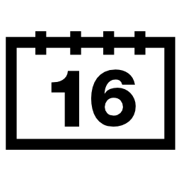 16日目無料アイコンをカレンダーページ