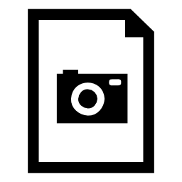 写真ドキュメントインタフェースシンボル無料アイコン