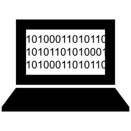 コンピューターのバイナリコード無料のアイコン