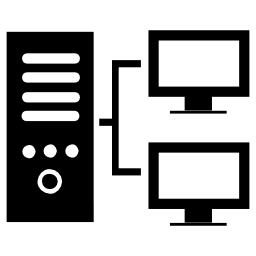 コンピューター交換インタフェースシンボル無料アイコン
