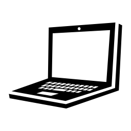 ノートパソコンのキーボードのボタンとの視点で見る無料のアイコン