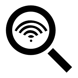 検索信号インタフェースシンボル無料アイコン