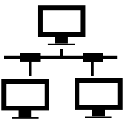 コンピューターネットワークインタフェースシンボル無料アイコン