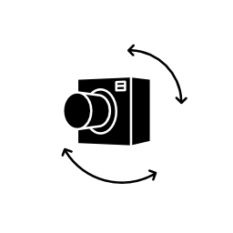 監視写真カメラ無料アイコン