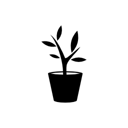 植物の鍋の無料アイコン