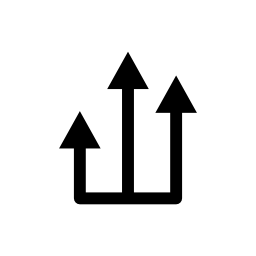 無料のアイコンを1つの行から3つの昇順の矢印