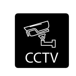 正方形のCCTVシンボル無料アイコン