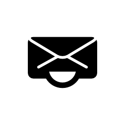 笑顔カーブ無料アイコンのエンベロープの礼節ロゴ