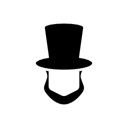 アブラハム・リンカーンの帽子と髭...