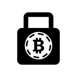 Bitcoin安全ロックシンボル無料アイコン