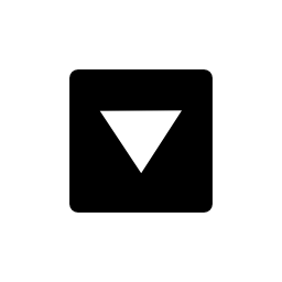 正方形のボタン無料のアイコンの下矢印