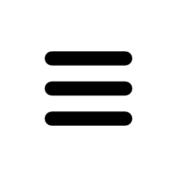 3つの平行ライン無料アイコンのメニューのシンボル