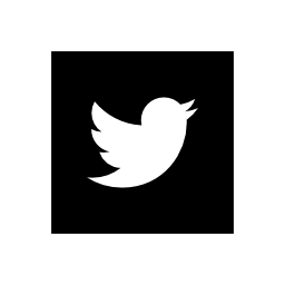 Twitterの正方形のロゴの無料のアイコン