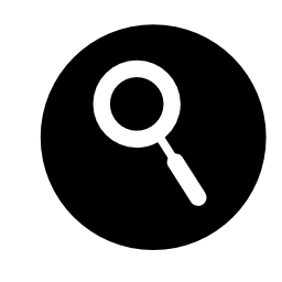 検索インターフェイス円形シンボル無料アイコン