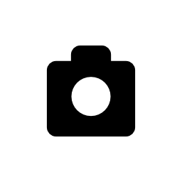写真カメラ黒い図形無料アイコン