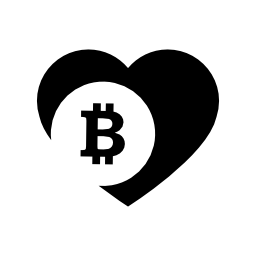 Bitcoin愛心無料アイコン