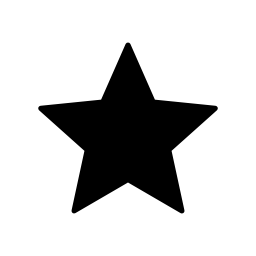 好きなインタフェースシンボル無料アイコンの星の黒い図形
