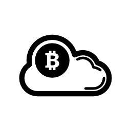 Bitcoin雲無料アイコン