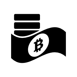 紙とコインの無料アイコンのBitcoinシンボル