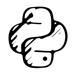 Pytonスケッチのロゴ、バリアント無料アイコン
