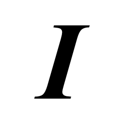 斜体の文字スタイルのインタフェースシンボル無料アイコン