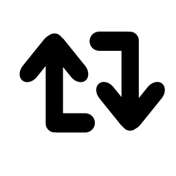 矢印カップルインタフェースシンボル無料アイコン
