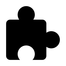 パズルの黒い境界線無料アイコンの形状