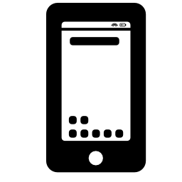 携帯電話スクリーンの無料アイコンのインターネットページとバリアント