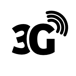 3G信号電話インタフェースシンボル無料アイコン
