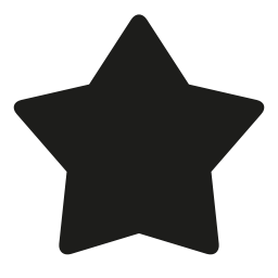 黒い図形の3つ星お気に入りインタフェースシンボル無料アイコン