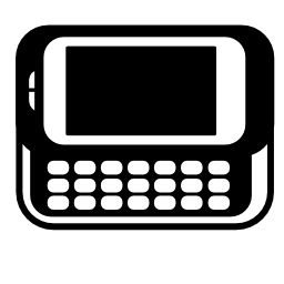 キーボード無料アイコンの水平方向の携帯電話