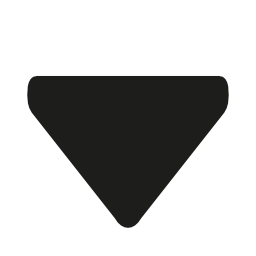 無料のアイコンに下向き三角形の黒の矢印