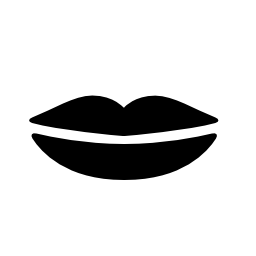 女性の唇形状の無料アイコン
