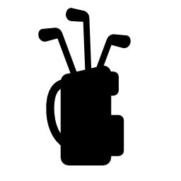 ゴルフバッグの装備の棒は、無料アイコンを設定