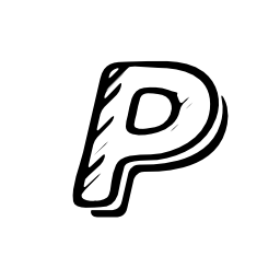 Paypalはスケッチのロゴ、バリアント無料アイコン